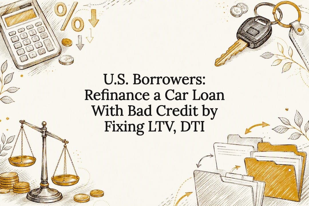 U.S. Borrowers: Refinance a Car Loan With Bad Credit by Fixing LTV, DTI