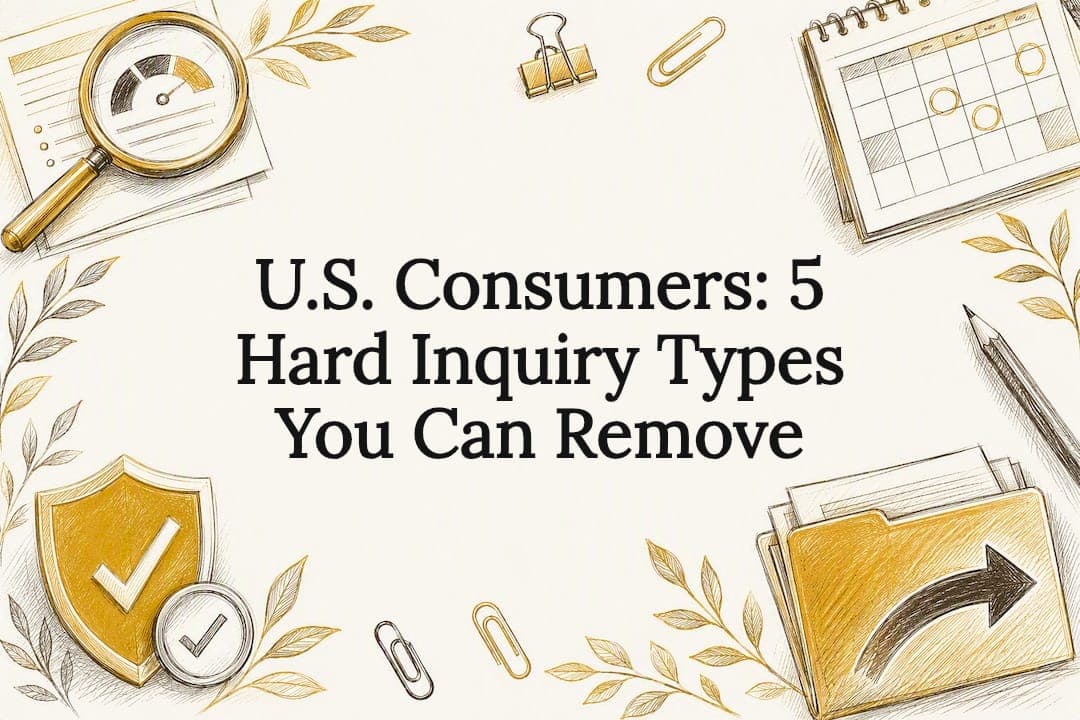 U.S. Consumers: 5 Hard Inquiry Types You Can Remove